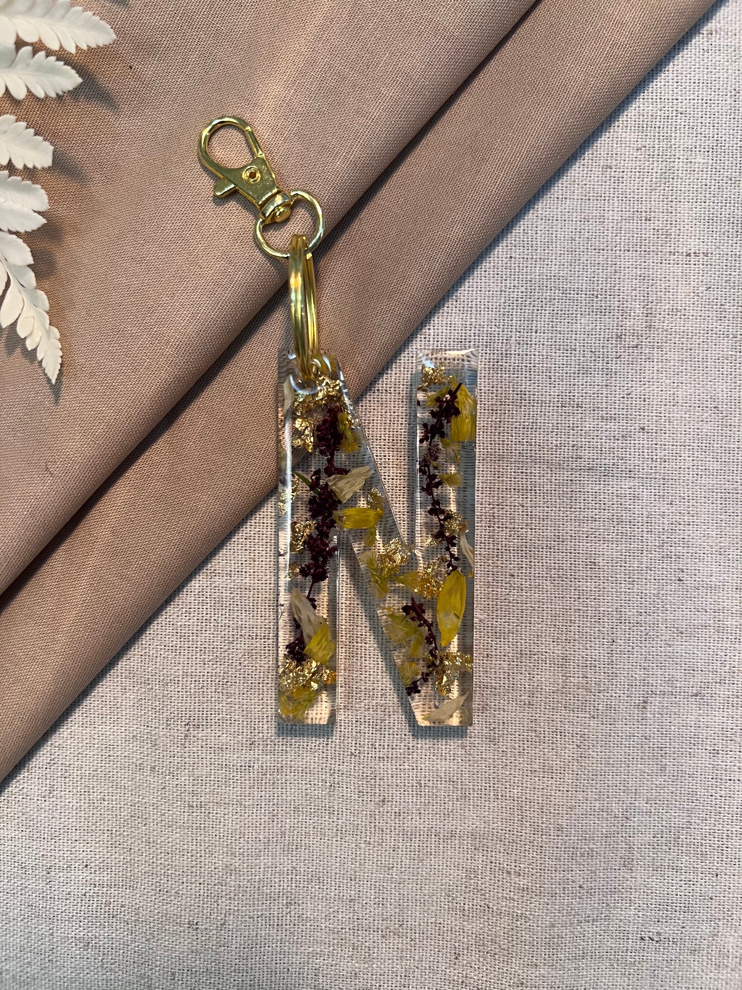 N LETTER KEYCHAIN