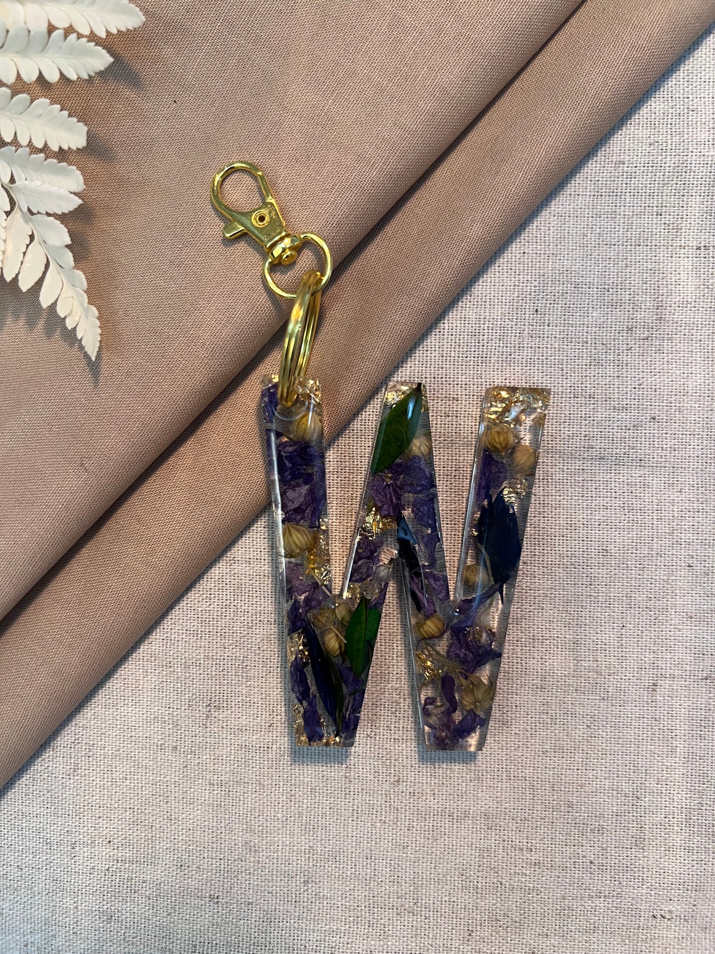 W LETTER KEYCHAIN