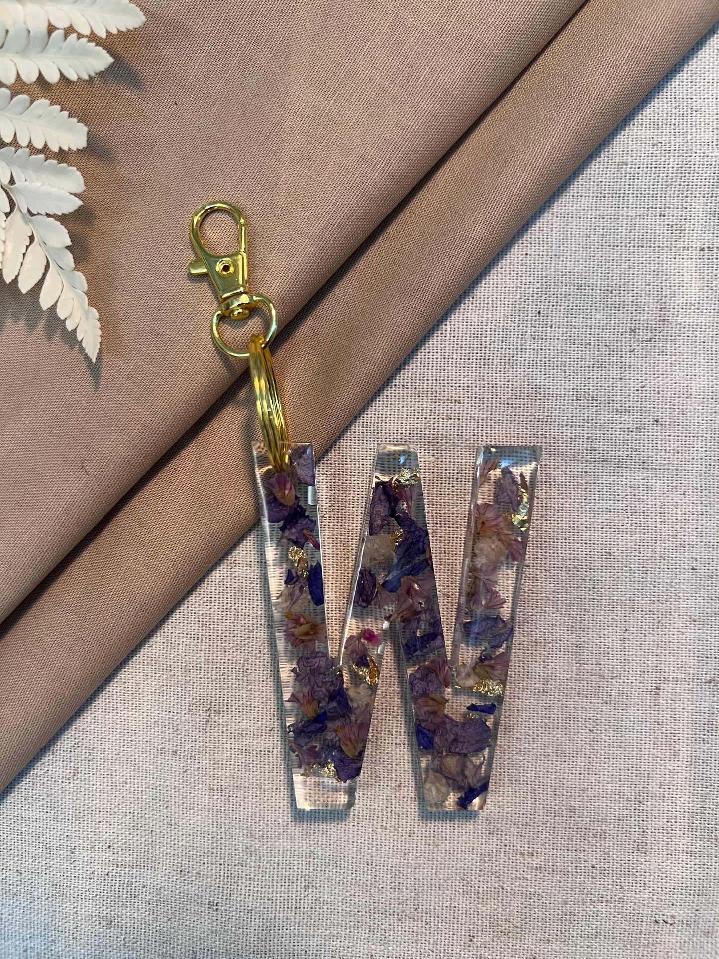 W LETTER KEYCHAIN