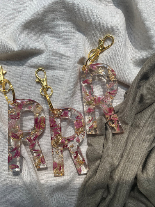 R LETTER KEYCHAIN