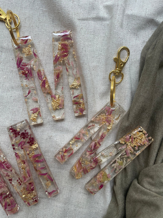 M LETTER KEYCHAIN