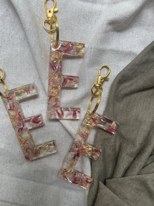 E LETTER KEYCHAIN