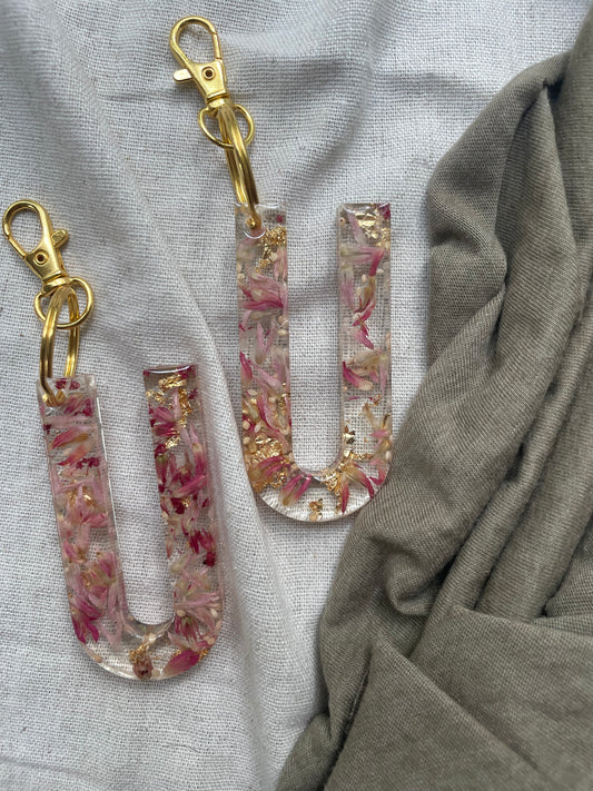 U LETTER KEYCHAIN