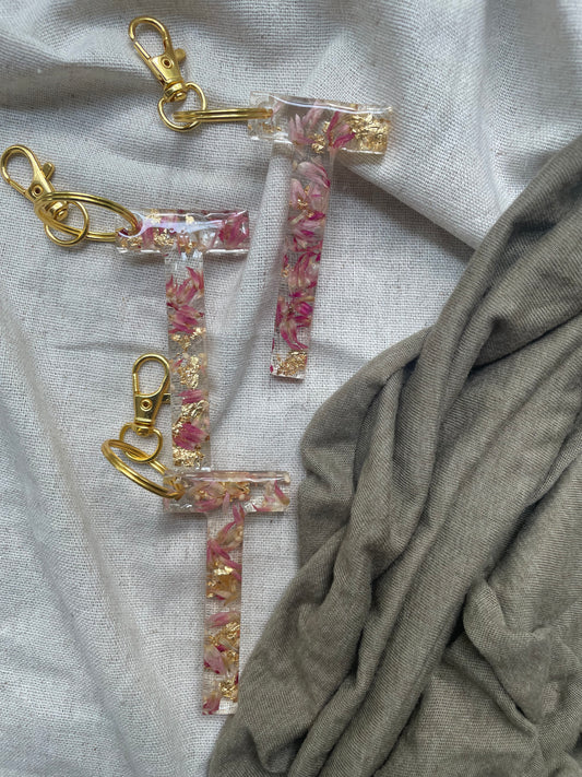 T LETTER KEYCHAIN