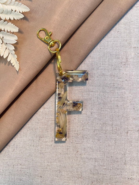 F LETTER KEYCHAIN