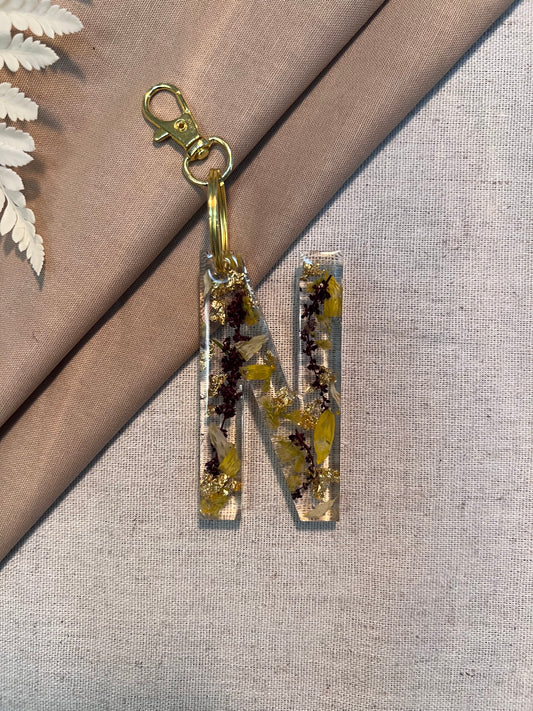 N LETTER KEYCHAIN