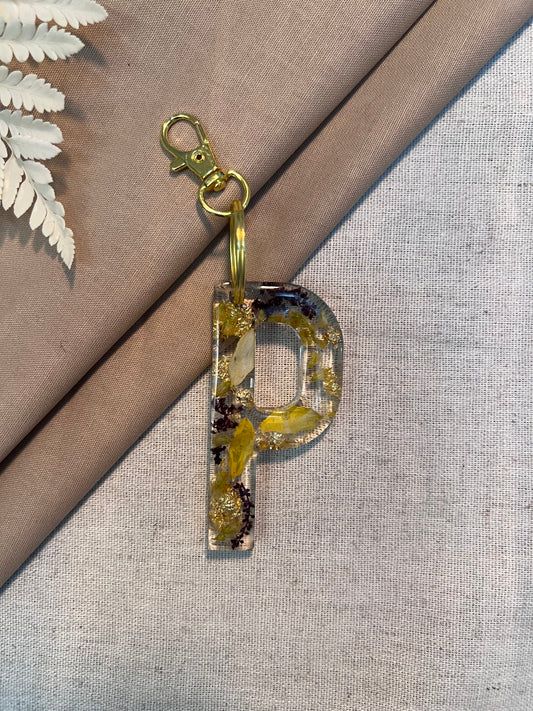 P LETTER KEYCHAIN