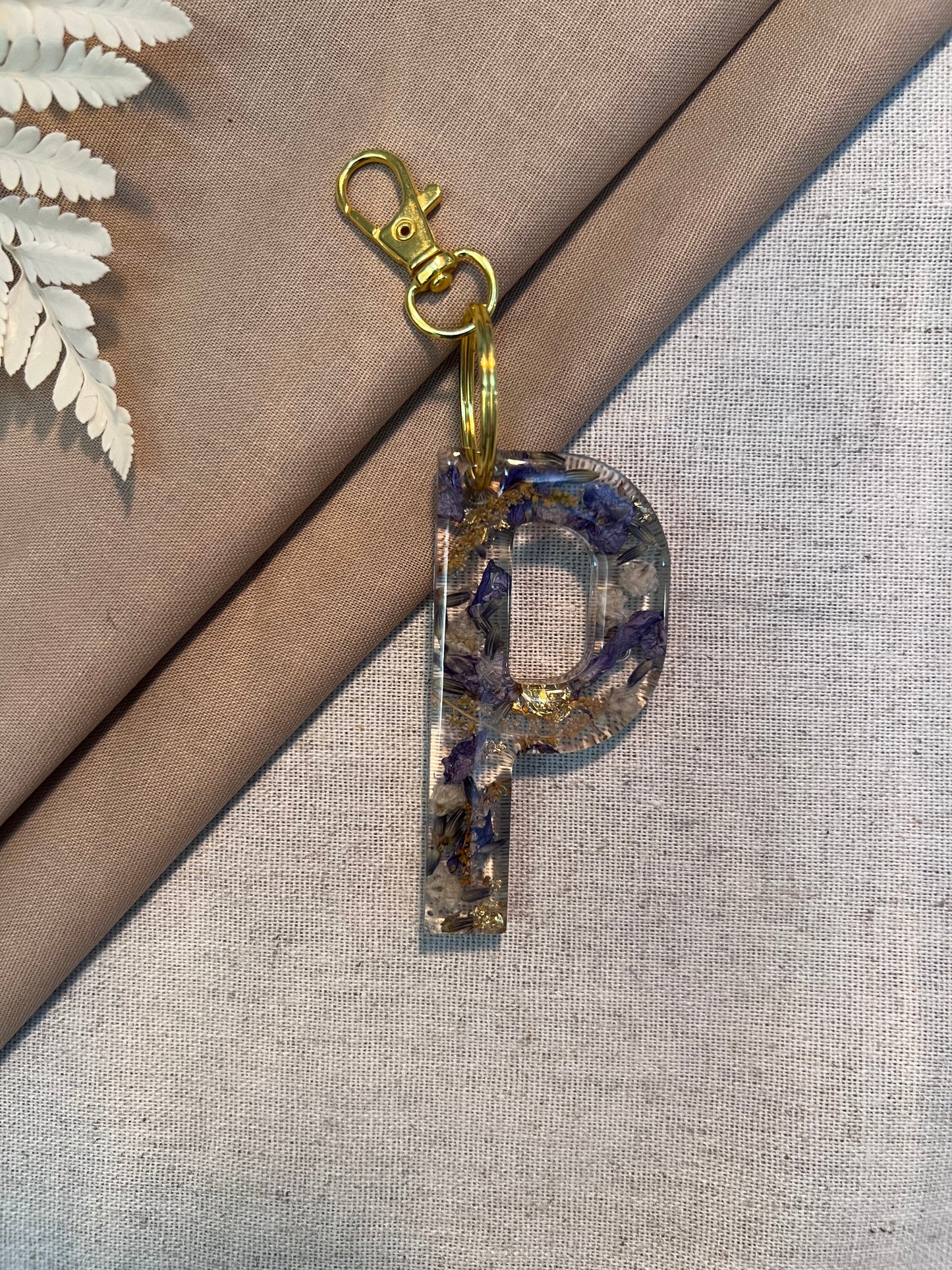 P LETTER KEYCHAIN