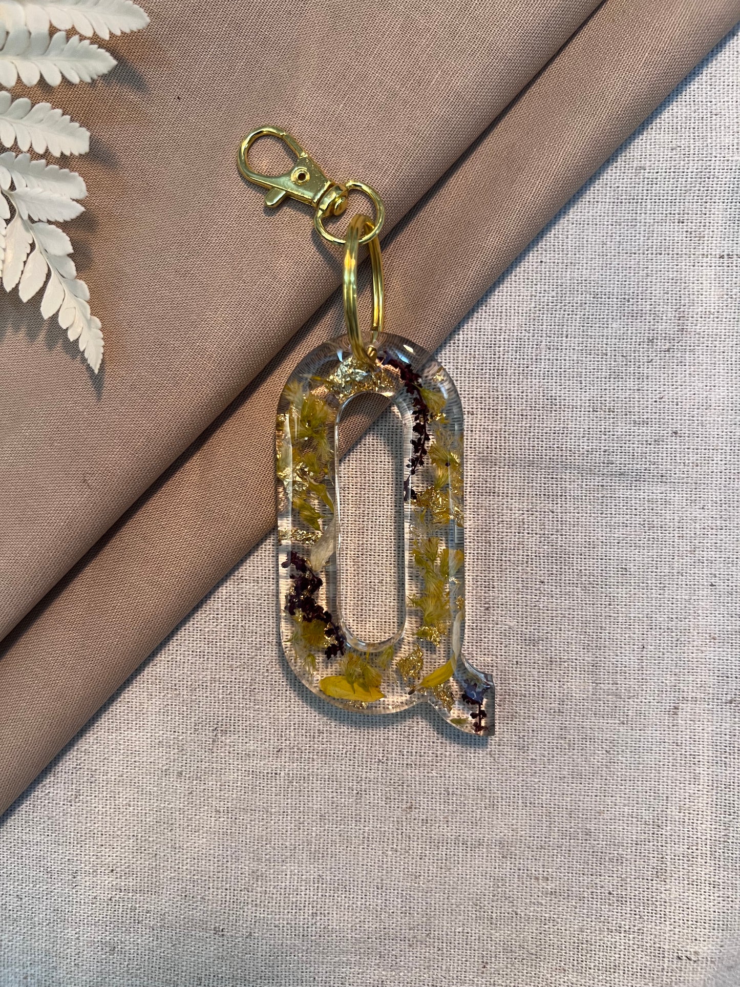 Q LETTER KEYCHAIN