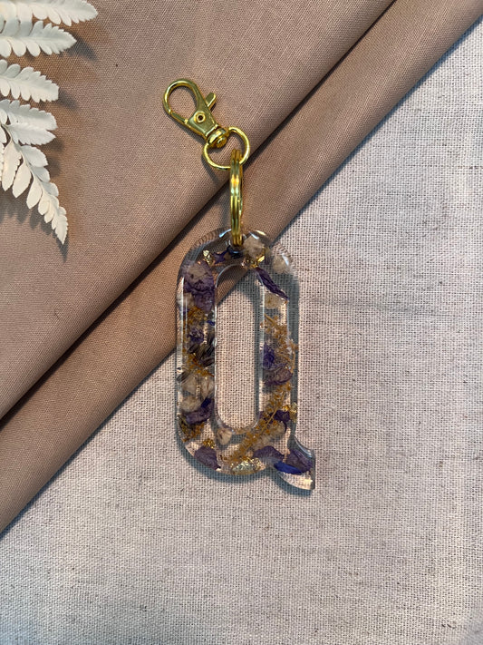 Q LETTER KEYCHAIN