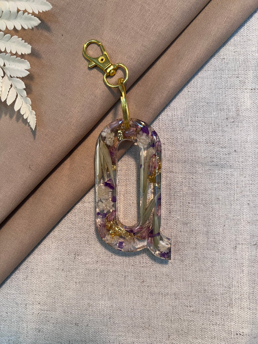 Q LETTER KEYCHAIN