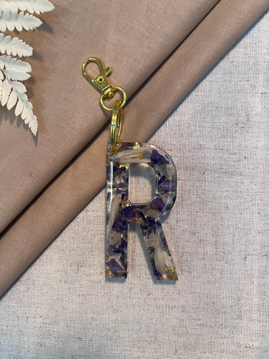 R LETTER KEYCHAIN