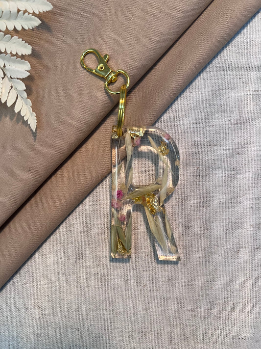 R LETTER KEYCHAIN