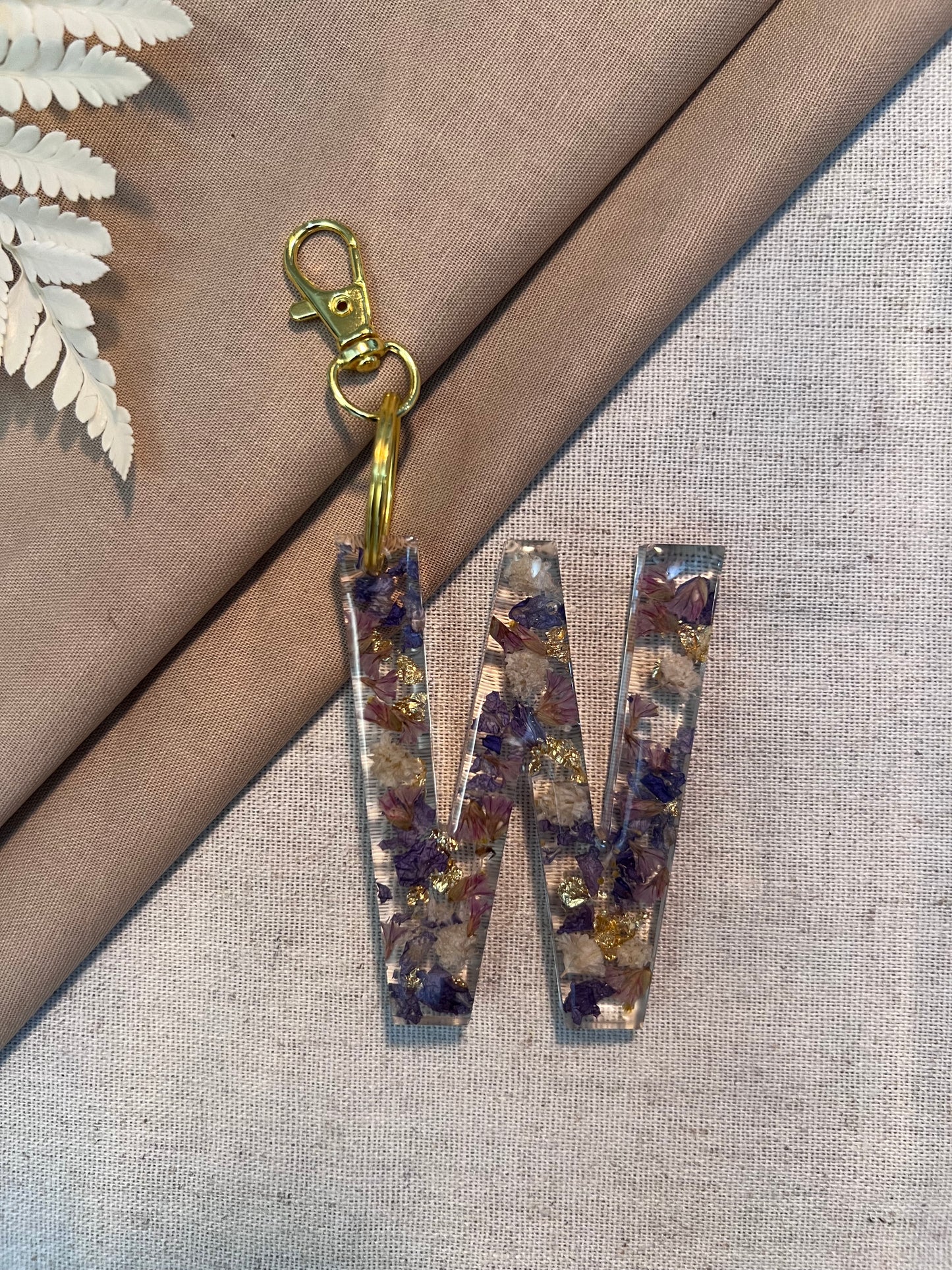 W LETTER KEYCHAIN