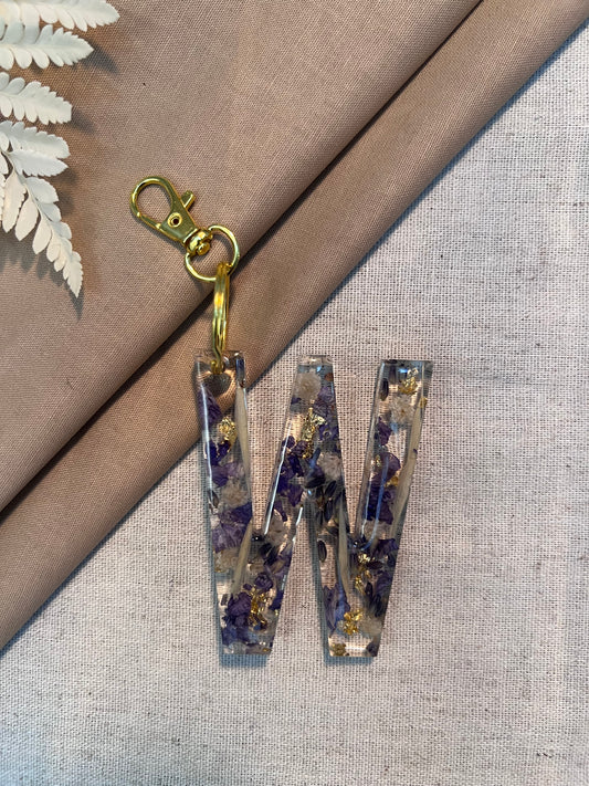 W LETTER KEYCHAIN