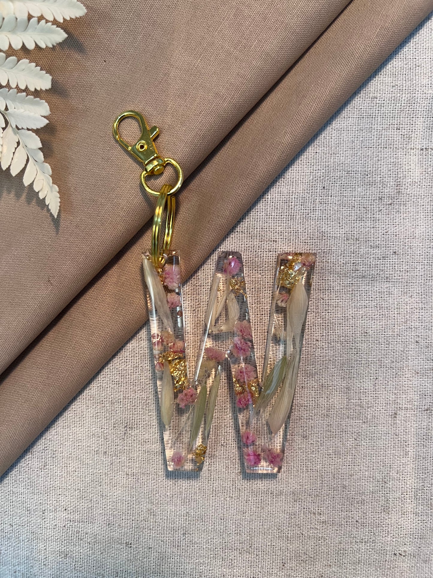 W LETTER KEYCHAIN