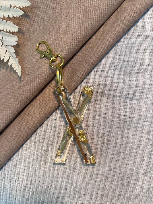 X LETTER KEYCHAIN