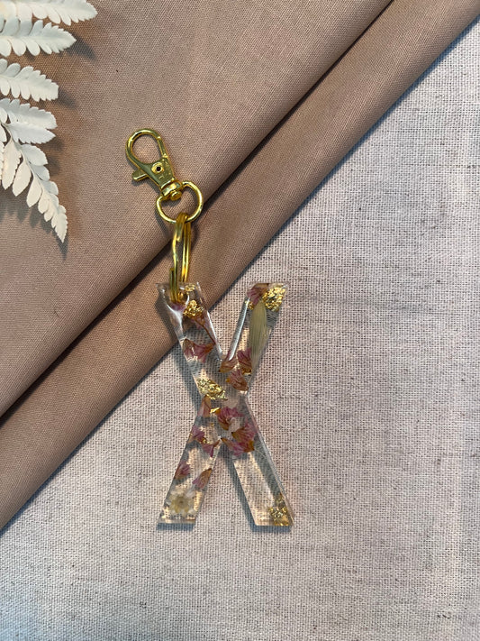 X LETTER KEYCHAIN