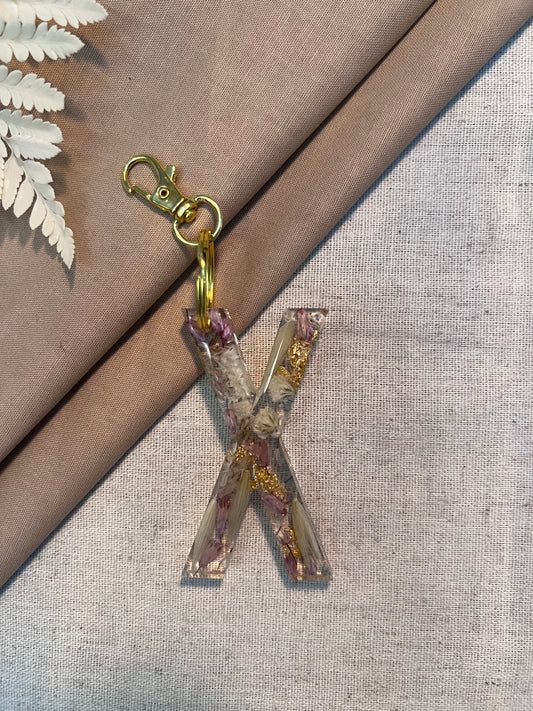 X LETTER KEYCHAIN