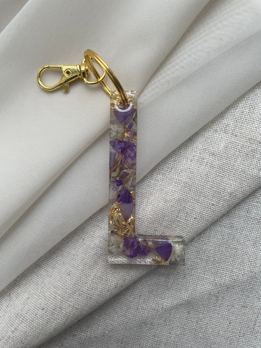 L LETTER KEYCHAIN