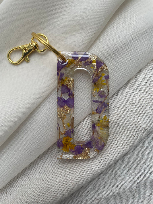 D LETTER KEYCHAIN