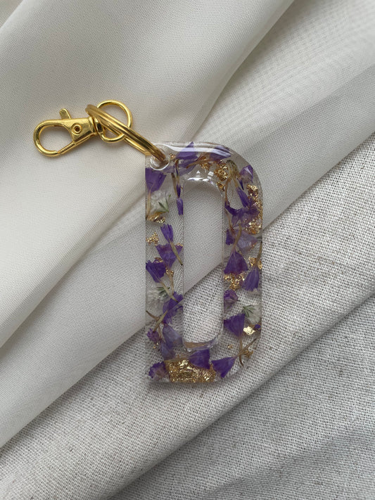 D LETTER KEYCHAIN